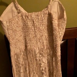 Blouse American Rag Cie Taille XS - Dentelle Imprimée Florale, Marron, Manches Courtes (Neuf Sans étiquette)